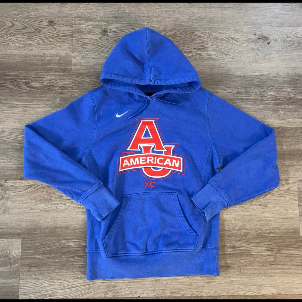 Nike American University Cross Country Hoodie Sweatshirt Size Medium EXCELLENT
